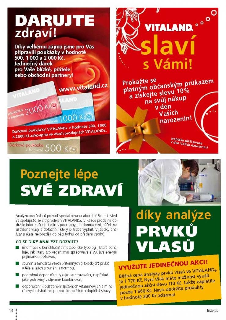 leták Vitaland strana 1 leták Vitaland strana 1