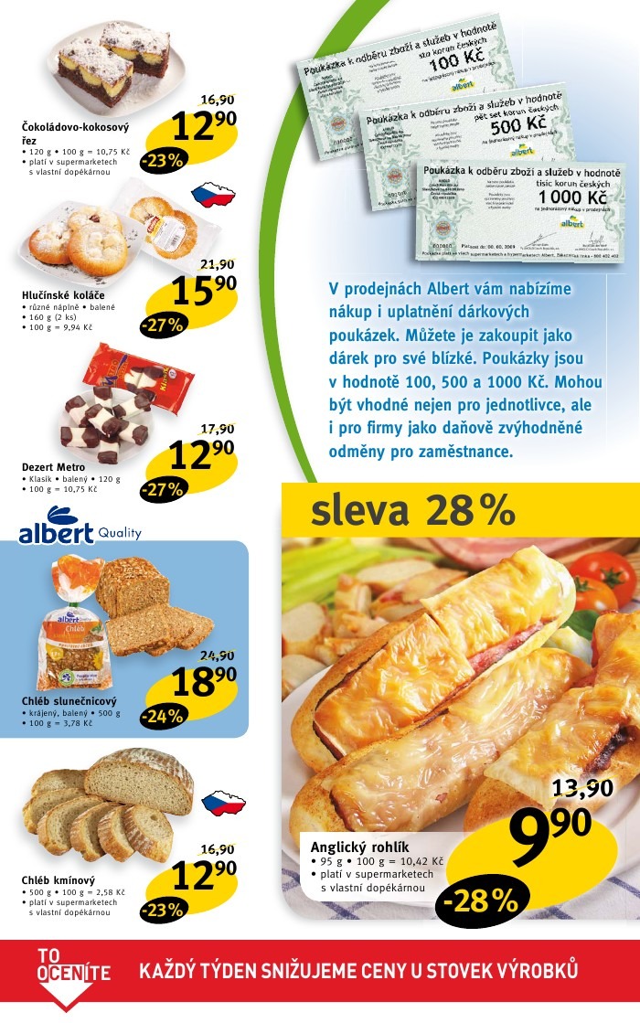 leták Albert strana 1 leták Albert strana 1