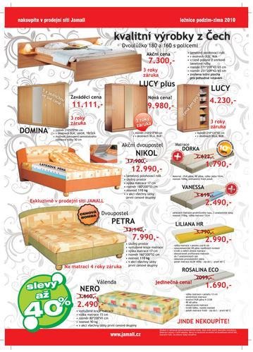 leták Jamall nábytek akční leták strana 1 leták Jamall nábytek akční leták strana 1