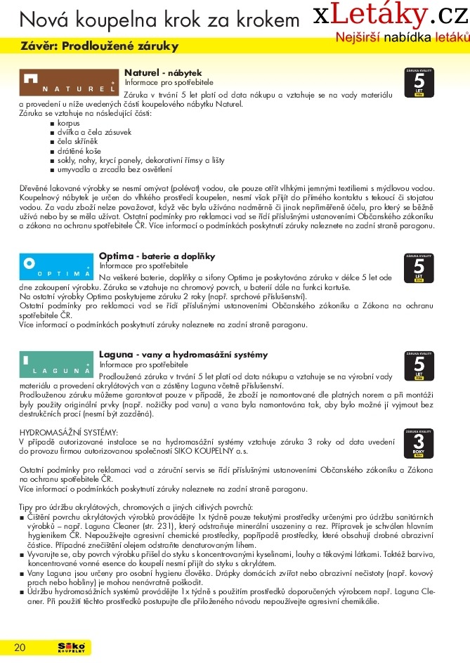 leták Siko koupelny leták - 1.část strana 1 leták Siko koupelny leták - 1.část strana 1