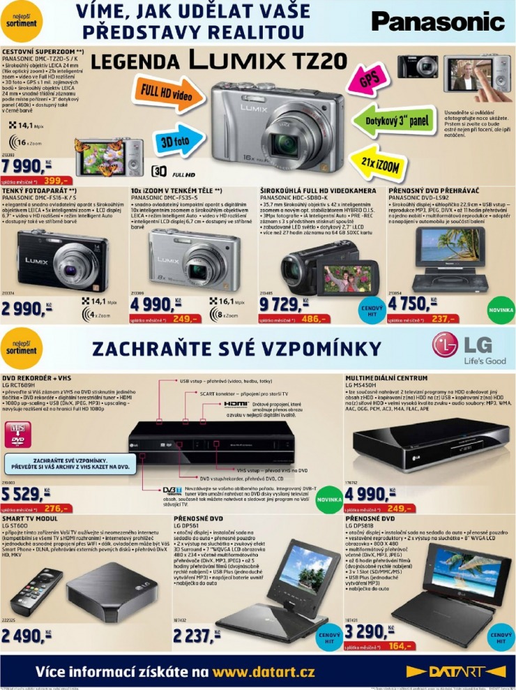leták Datart strana 1 leták Datart strana 1