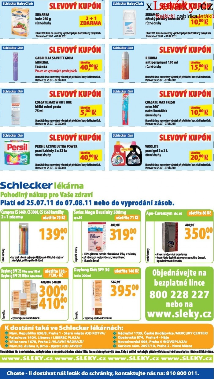 leták Schlecker akční leták strana 1 leták Schlecker akční leták strana 1