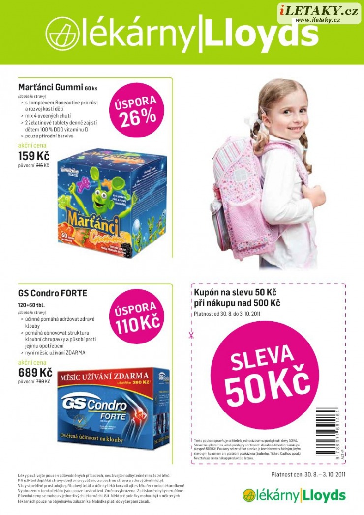 leták Lloyds lékárna strana 1 leták Lloyds lékárna strana 1