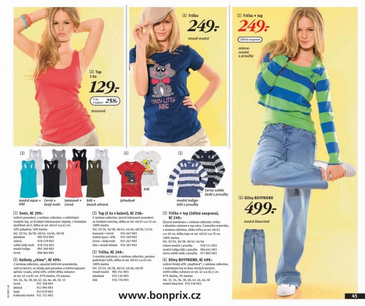 leták Bonprix strana 1 leták Bonprix strana 1
