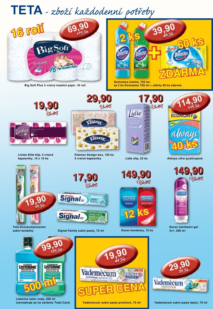 leták TETA drogerie strana 1 leták TETA drogerie strana 1