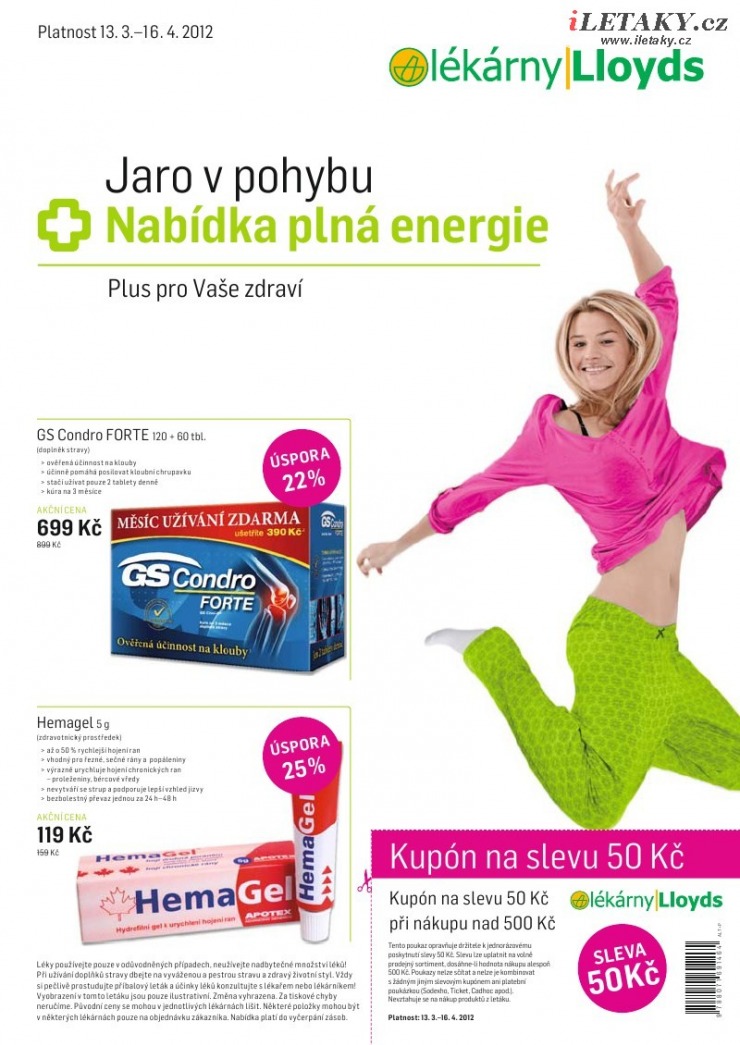 leták Lloyds lékárna strana 1 leták Lloyds lékárna strana 1