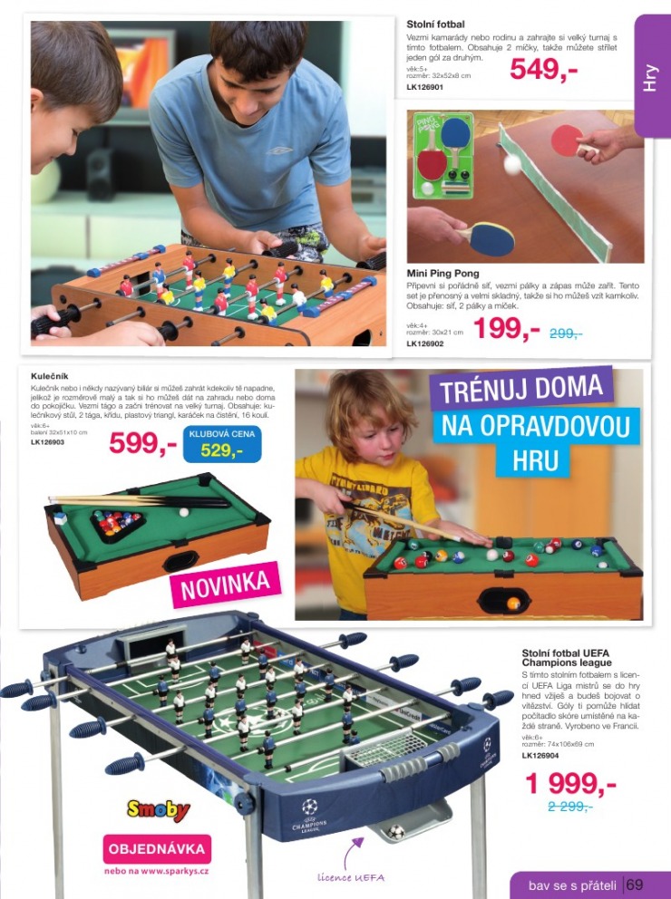 leták Sparkys strana 1 leták Sparkys strana 1