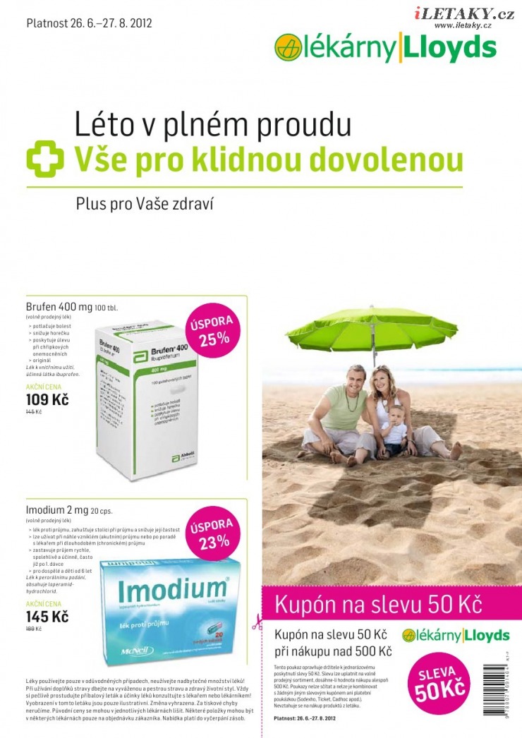 leták Lloyds lékárna strana 1 leták Lloyds lékárna strana 1