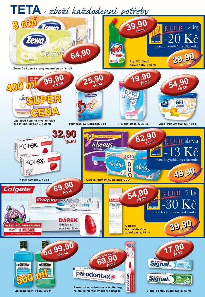leták TETA drogerie strana 1 leták TETA drogerie strana 1