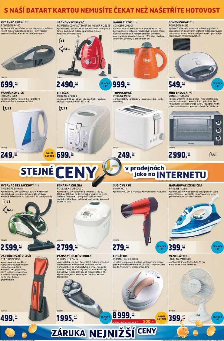 leták Datart strana 1 leták Datart strana 1