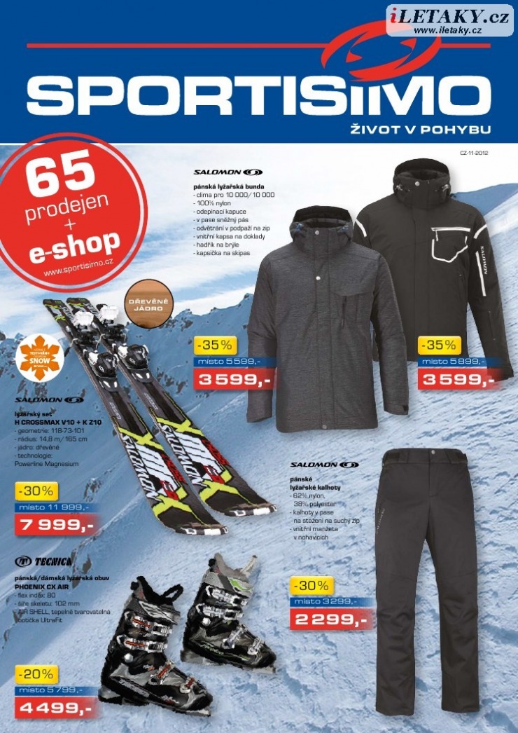 leták Sportisimo strana 1 leták Sportisimo strana 1