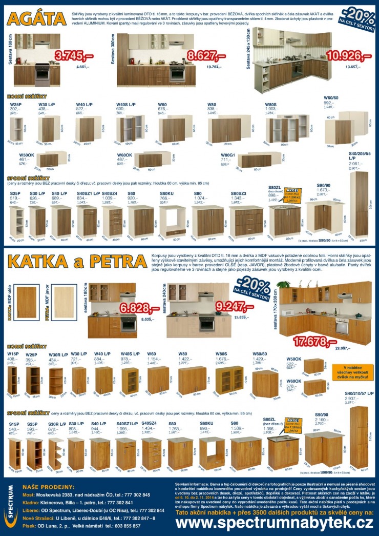 leták Spectrum nábytek Akční leták od 6.10.2014 strana 1 leták Spectrum nábytek Akční leták od 6.10.2014 strana 1