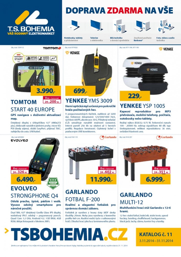 leták T.S. Bohemia Virtuální katalog od 1.11.2014 strana 1 leták T.S. Bohemia Virtuální katalog od 1.11.2014 strana 1