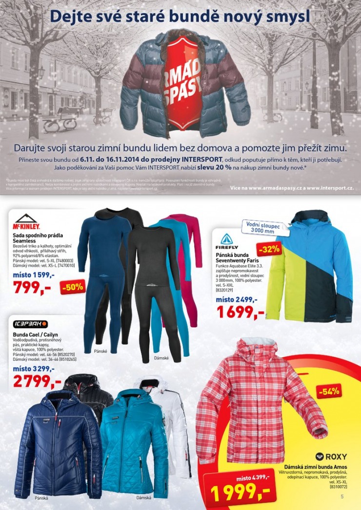 leták Intersport Aktuální leták od 6.11.2014 strana 1 leták Intersport Aktuální leták od 6.11.2014 strana 1