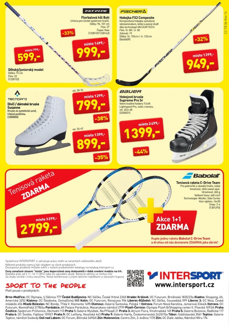 leták Intersport Aktuální leták od 6.11.2014 strana 1 leták Intersport Aktuální leták od 6.11.2014 strana 1