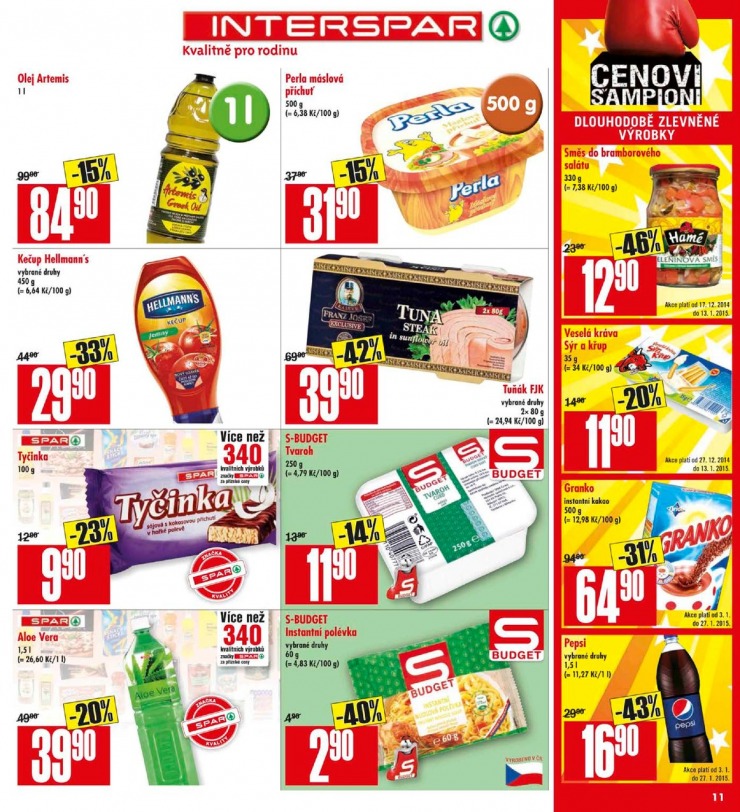 leták Interspar Akční nabídka od 7.1.2015 strana 1 leták Interspar Akční nabídka od 7.1.2015 strana 1