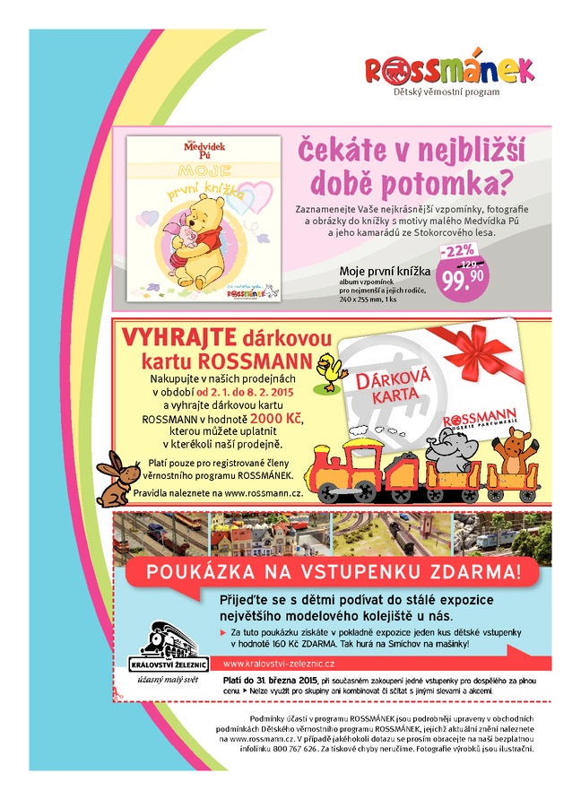 leták Rossmann Rossmánek pro těhotné od 2. 1. 2015 strana 1 leták Rossmann Rossmánek pro těhotné od 2. 1. 2015 strana 1