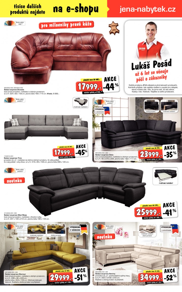 leták Jena nábytek Aktuální leták od 14. 1. 2015 strana 1 leták Jena nábytek Aktuální leták od 14. 1. 2015 strana 1