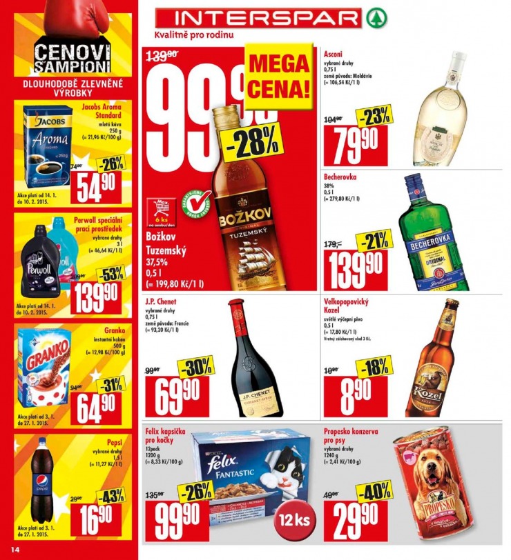 leták Interspar Akční nabídka od 21.1.2015 strana 1 leták Interspar Akční nabídka od 21.1.2015 strana 1