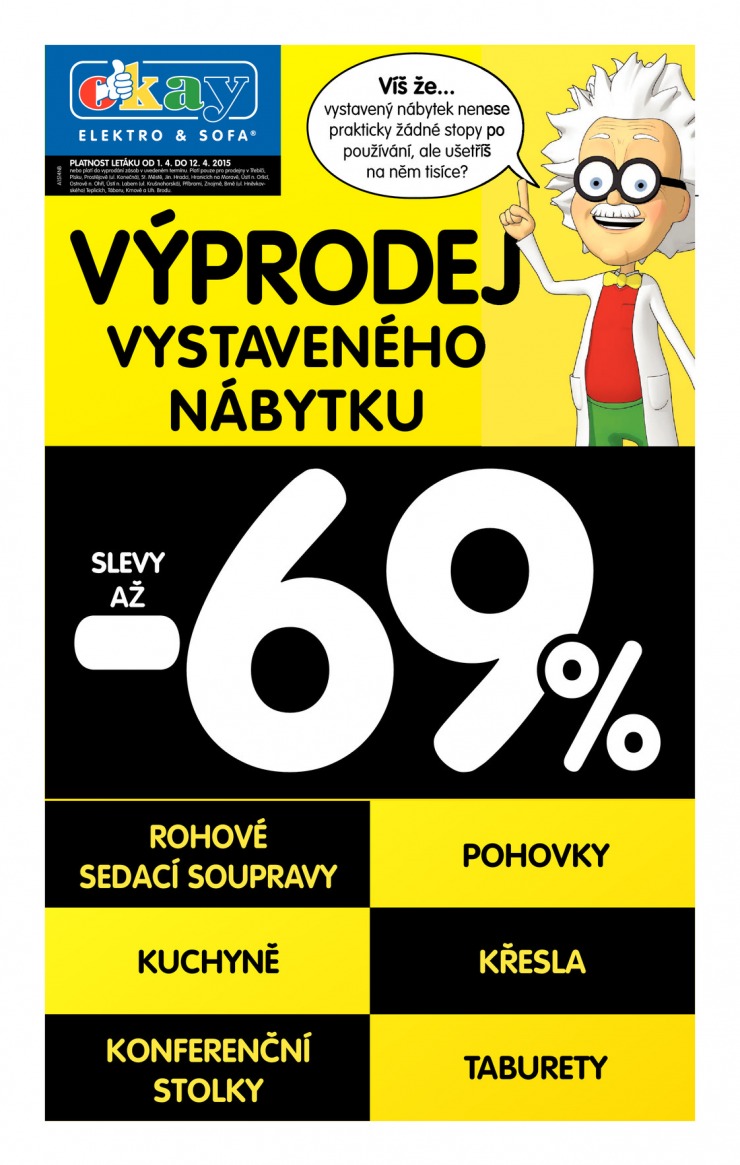 leták Okay Aktuální leták od 1.4.2015 strana 1 leták Okay Aktuální leták od 1.4.2015 strana 1