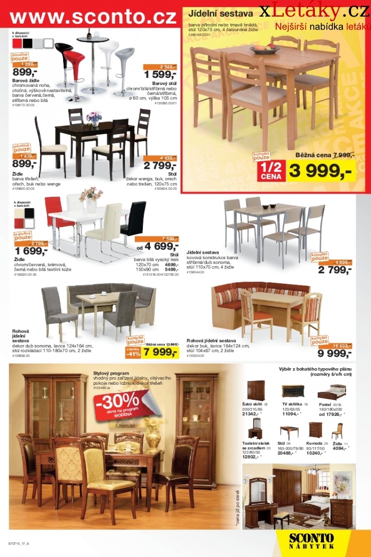 leták Sconto nábytek leták strana 1 leták Sconto nábytek leták strana 1