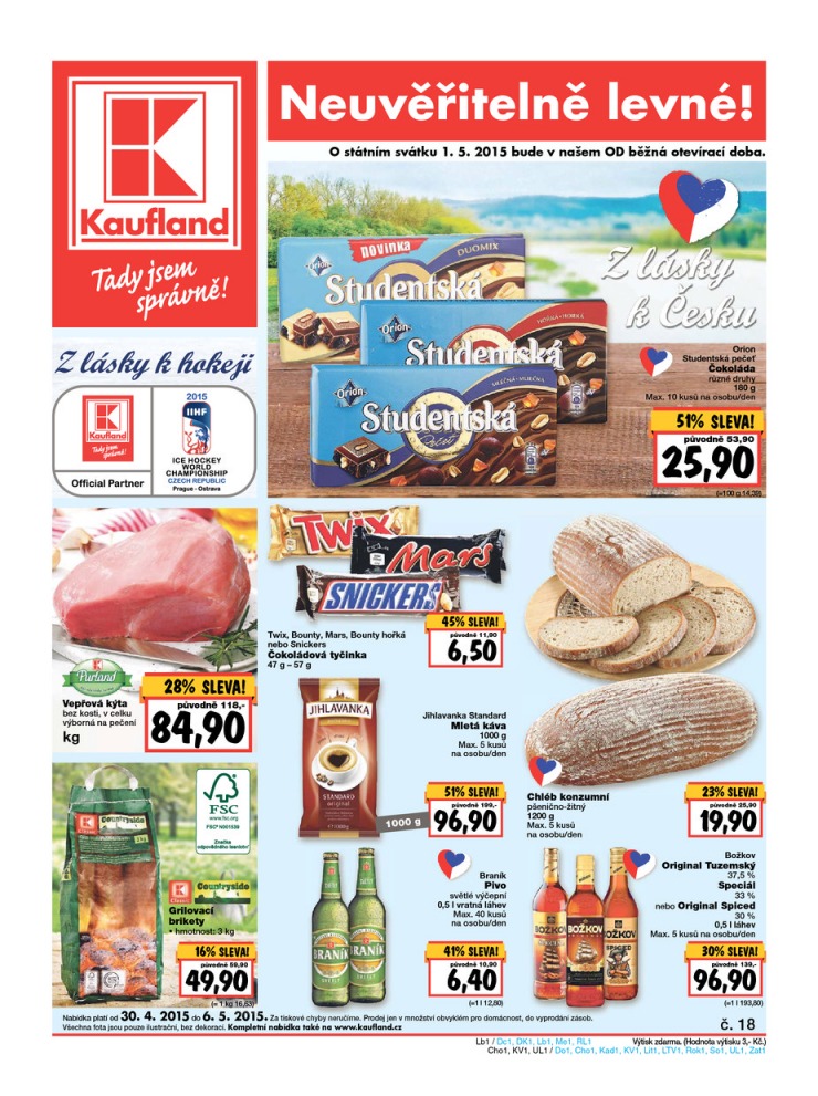 leták Kaufland Aktuální nabídka od 30.4.2015 strana 1 leták Kaufland Aktuální nabídka od 30.4.2015 strana 1