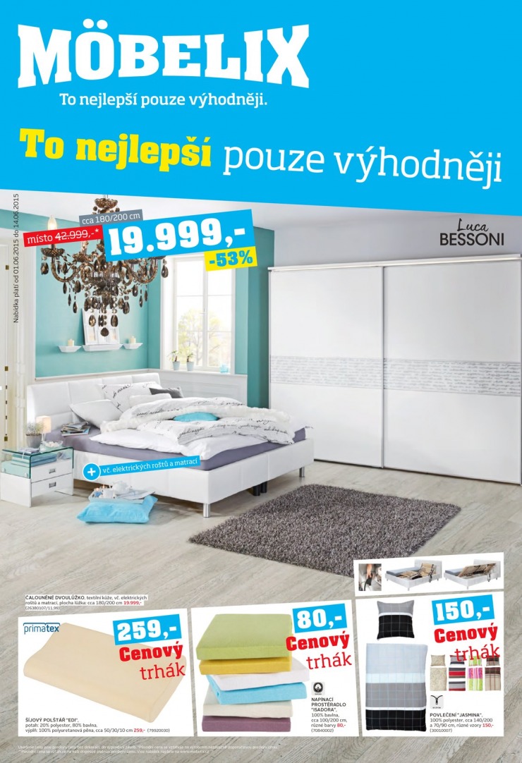 leták Mobelix Aktuální prospekt od 1.6.2015 strana 1 leták Mobelix Aktuální prospekt od 1.6.2015 strana 1