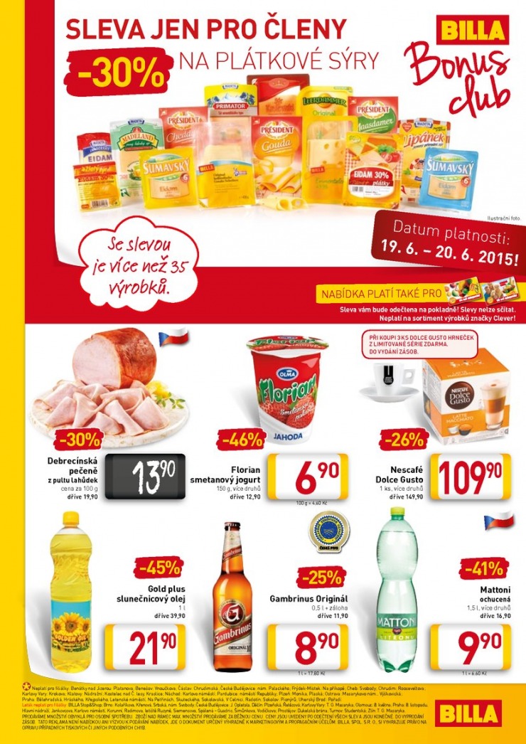 leták Billa velký od 17. 6. 2015 strana 1 leták Billa velký od 17. 6. 2015 strana 1
