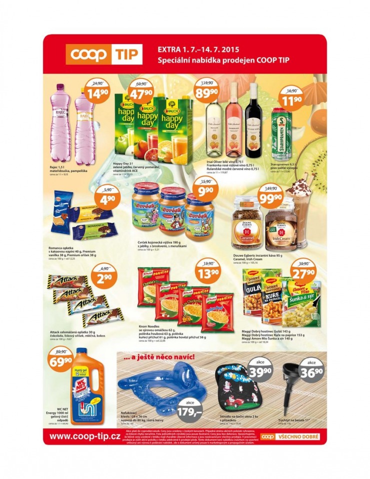 leták COOP Tip extra od 1.7.2015 strana 1 leták COOP Tip extra od 1.7.2015 strana 1