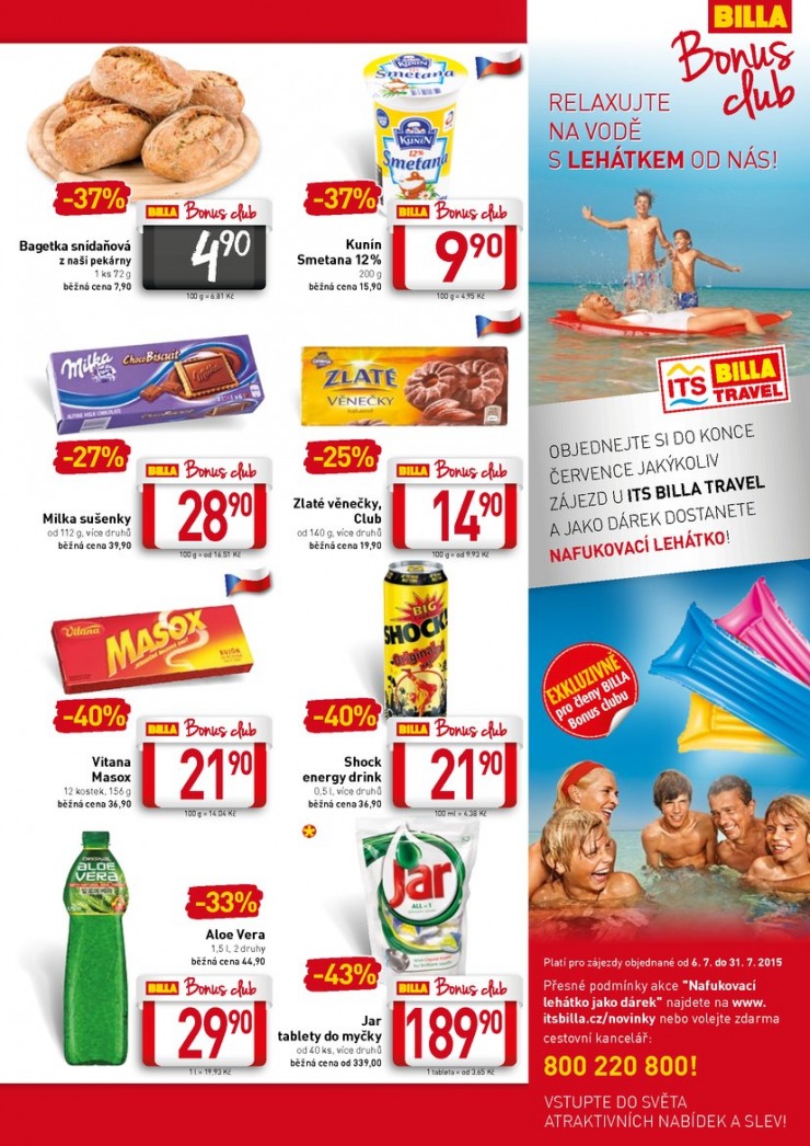leták Billa velký od 8.7.2015 strana 1 leták Billa velký od 8.7.2015 strana 1