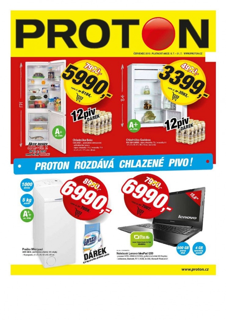 leták Proton Akční leták od 8.7.2015 strana 1 leták Proton Akční leták od 8.7.2015 strana 1
