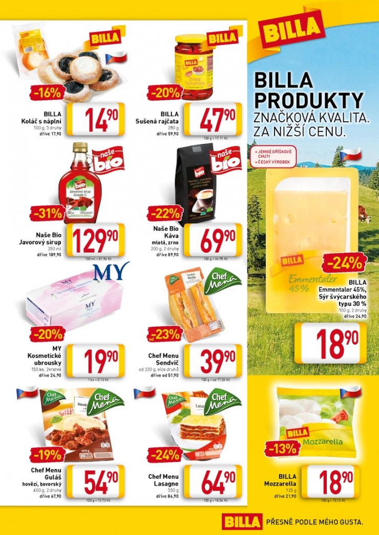 leták Billa velký od 15.7.2015 strana 1 leták Billa velký od 15.7.2015 strana 1