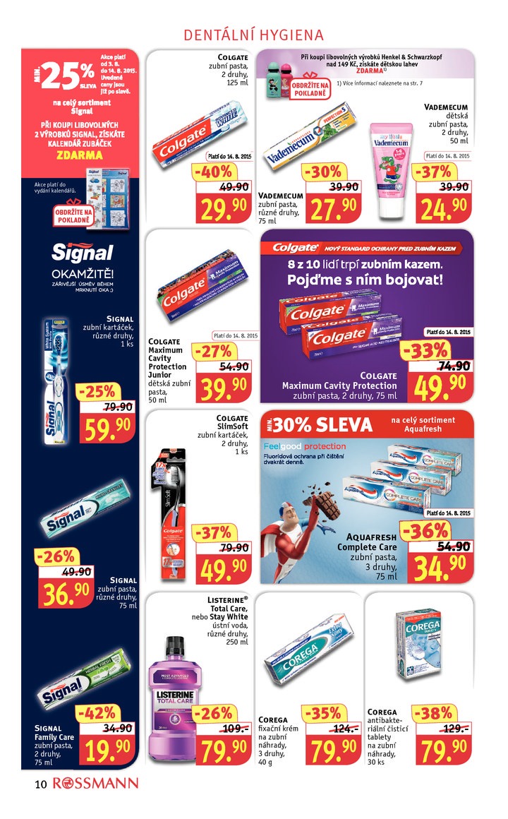 leták Rossmann Leták od 3.8.2015 strana 1 leták Rossmann Leták od 3.8.2015 strana 1