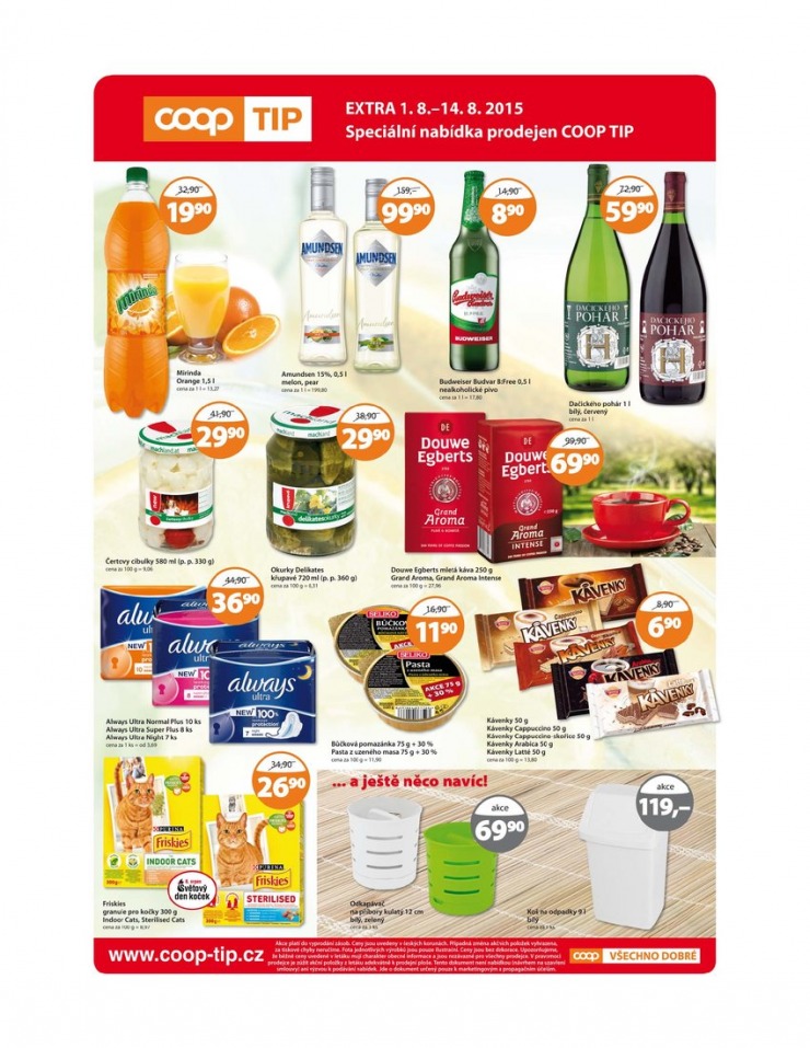 leták COOP Tip extra od 1.8.2015 strana 1 leták COOP Tip extra od 1.8.2015 strana 1
