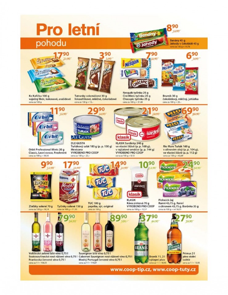 leták COOP Tuty Tip od 1.8.2015 strana 1 leták COOP Tuty Tip od 1.8.2015 strana 1