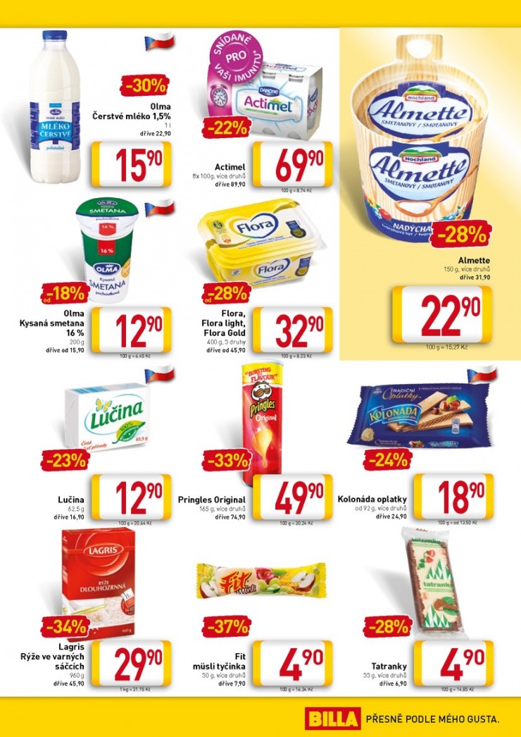 leták Billa velký od 5.8.2015 strana 1 leták Billa velký od 5.8.2015 strana 1