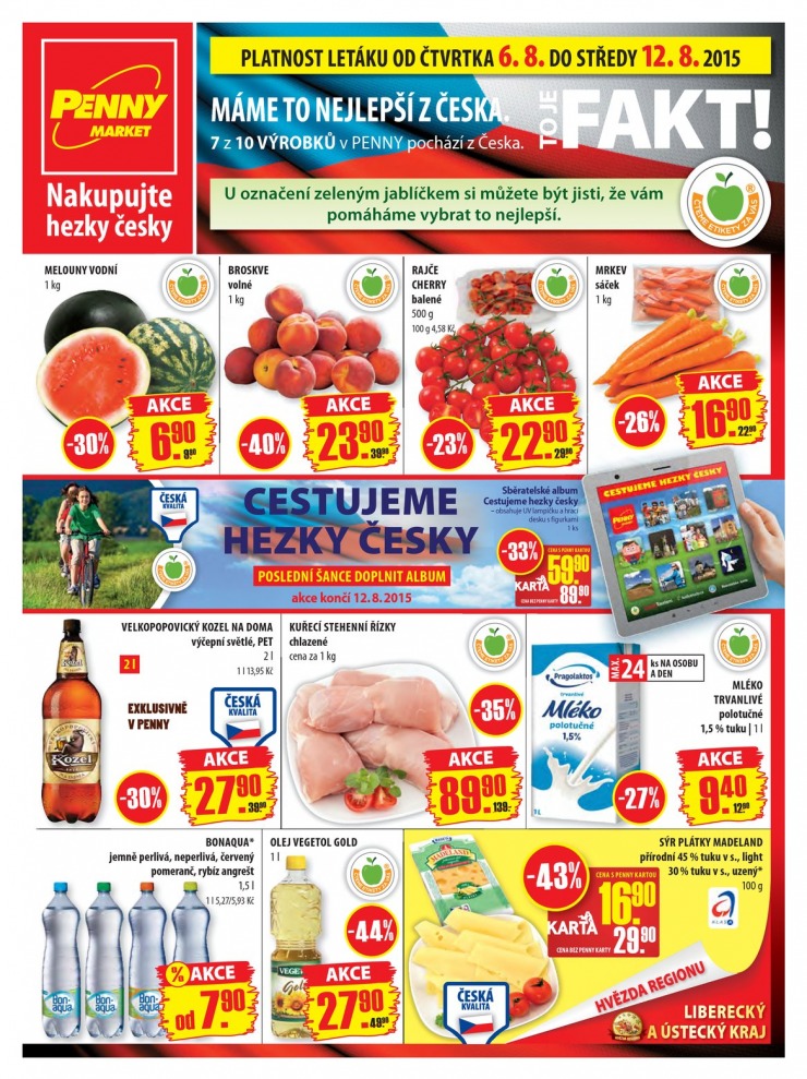 leták Penny Aktuální nabídka od 6.8.2015 strana 1 leták Penny Aktuální nabídka od 6.8.2015 strana 1