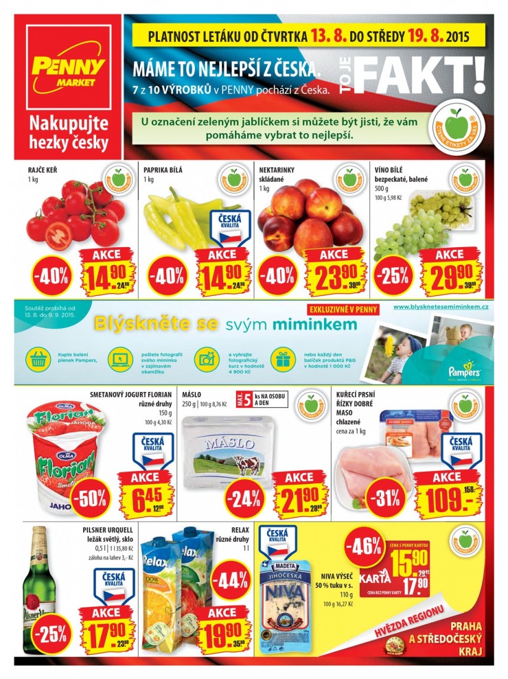 leták Penny Aktuální nabídka od 13.08.2015 strana 1 leták Penny Aktuální nabídka od 13.08.2015 strana 1